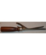 Vintage Hair Curling Iron Curler Wood Handles  - £14.98 GBP