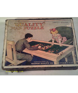 (Z1) VINTAGE &quot;QUALITY&quot; UNITED STATES MAP PUZZLE IN BOX 1940&#39;S? - £18.74 GBP