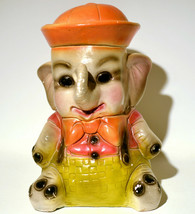 Vintage Chalk Ware Elephant Sailor Carnival Piggy Bank 1950-60’s - $572.43 MXN