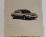 1996 Toyota Corolla Vintage Print Ad Advertisement pa19 - £6.32 GBP