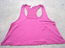 womens tank top maroon size Large racer back New - £7.99 GBP
