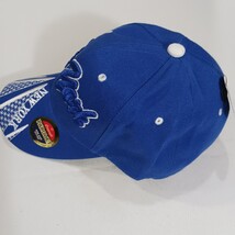 Parquet New York Men's Back Strap Blue/White Cotton Blend Baseball Cap Hat image 6