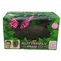 Pink Butterfly 3D Deco LED Light Wall Mounted Nursery or Kids Room - £20.09 GBP