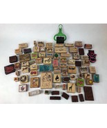 75 Pieces Rubber Stamp Lot Assorted Farm Christmas Quotes Fish +++ FSTSHP - £35.35 GBP