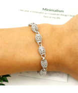 Sexy Gorgeous Women Silver Plated Charm Chain Bangle Bracelet Wedding Je... - €12,05 EUR