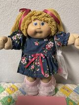 Vintage Cabbage Patch Kid Girl HTF Butterscotch Hair Blue Eyes Head Mold... - $265.00