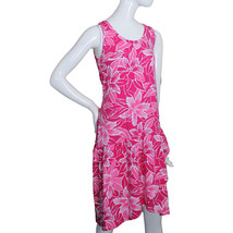 Lands End Size XS 2-4 Petite Sleeveless Knit Flounce Dress, Fresh Berry ... - $27.99