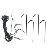 Deep Fastening Iron Greenhouse Anchor Kit with Anchors and Ropes - Set of 4 - $644.94 MXN