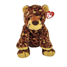 TY PLUFFIES 2003 POKEY SPOTTED LEOPARD STUFFED ANIMAL PLUSH TOY SOFT W/ TAG - £21.67 GBP