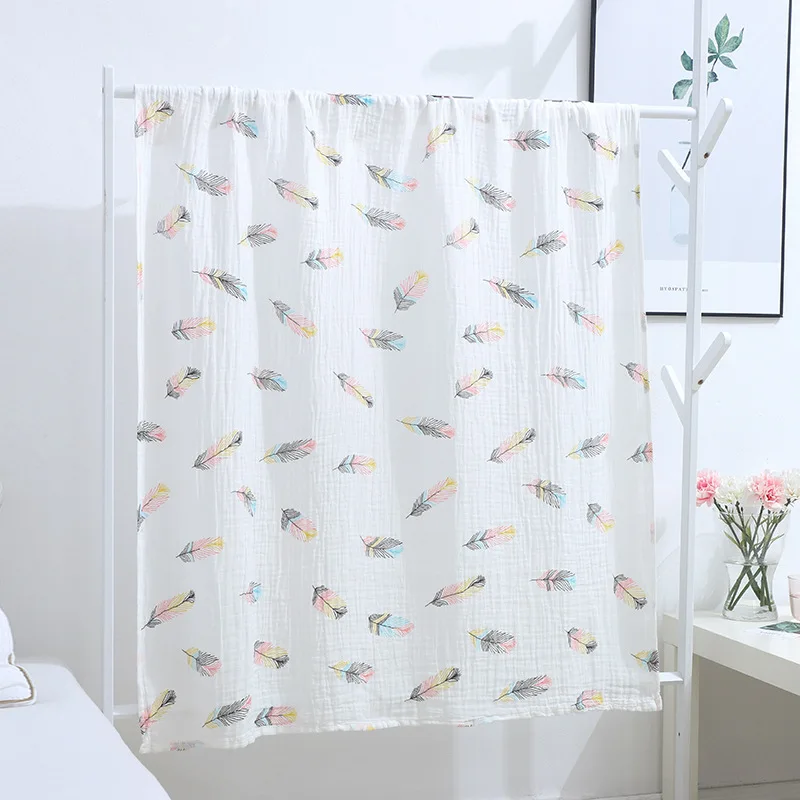 120cm*110cm Muslin Blanket Gauze Blanket Baby Swaddle Wrap Baby Blankets... - $22.07