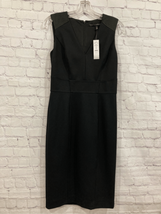 White House Black Market Womens 2 Sheath Dress Black Sleeveless Stretch NWT - £24.61 GBP