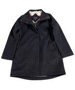 Pendleton Cascade Glacier Coat Size M Gray Wool Hudson Bay Striped Lining - $44.50