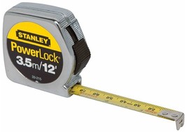 Stanley Hand Tools 33-215 12&#39; PowerLock Tape Measures - £21.23 GBP