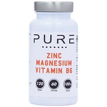 Bodybuilding Warehouse Pure Zinc, Magnesium and Vitamin B6 120 Tablets  - $17.00