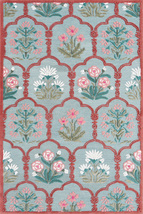  Custom Tufted Wool Rug Designer Floral  RUG,, Silky And Soft Luxurious ... - £286.33 GBP+