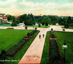 Dayton Ohio OH Lawn at National Military Home 1910 Postcard Mailer &amp; Son - £3.09 GBP