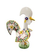 Vtg Hand Painted Portugal 23 Pottery Lucky &amp; Happiness Kitchen Rooster F... - $461.69 MXN