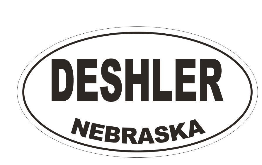 Primary image for Deshler Nebraska Oval Bumper Sticker or Helmet Sticker D5023 Oval