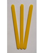 New Yellow Multi-use 4.5 inch / 11.25 cm Plastic Popsicle Craft Food Sticks - $30.00