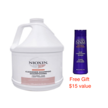 NIOXIN System 3 Cleanser Shampoo 1gallon (128 oz) (OR 33.8 oz X 4Pwith free gift - $89.99