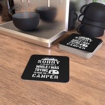 Humorous Camper Parking Meme Coasters, Matte Hardboard, 50 or 100 Pieces, RV Cam - £65.04 GBP+