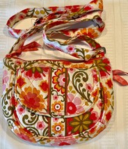 Vera Bradley Lizzy Crossbody Shoulder Bag Folkloric Retired Floral Patte... - $22.00
