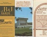 LBJ Ranch Library &amp; Museum and National Historic Site Brochures Texas  - $23.76