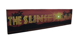 Scratch &amp; Dent The Sunset Bar LED Lighted Canvas Wall Hanging - £18.53 GBP