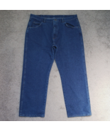 Wrangler Authentics Men&#39;s Size 36x29 Mid Rise Straight 5 Pocket Blue Den... - $14.37