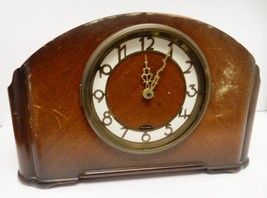 VTG Seth Thomas Wood Mantel Clock Simsbury 1 E Missing Parts Not Working - £70.88 GBP