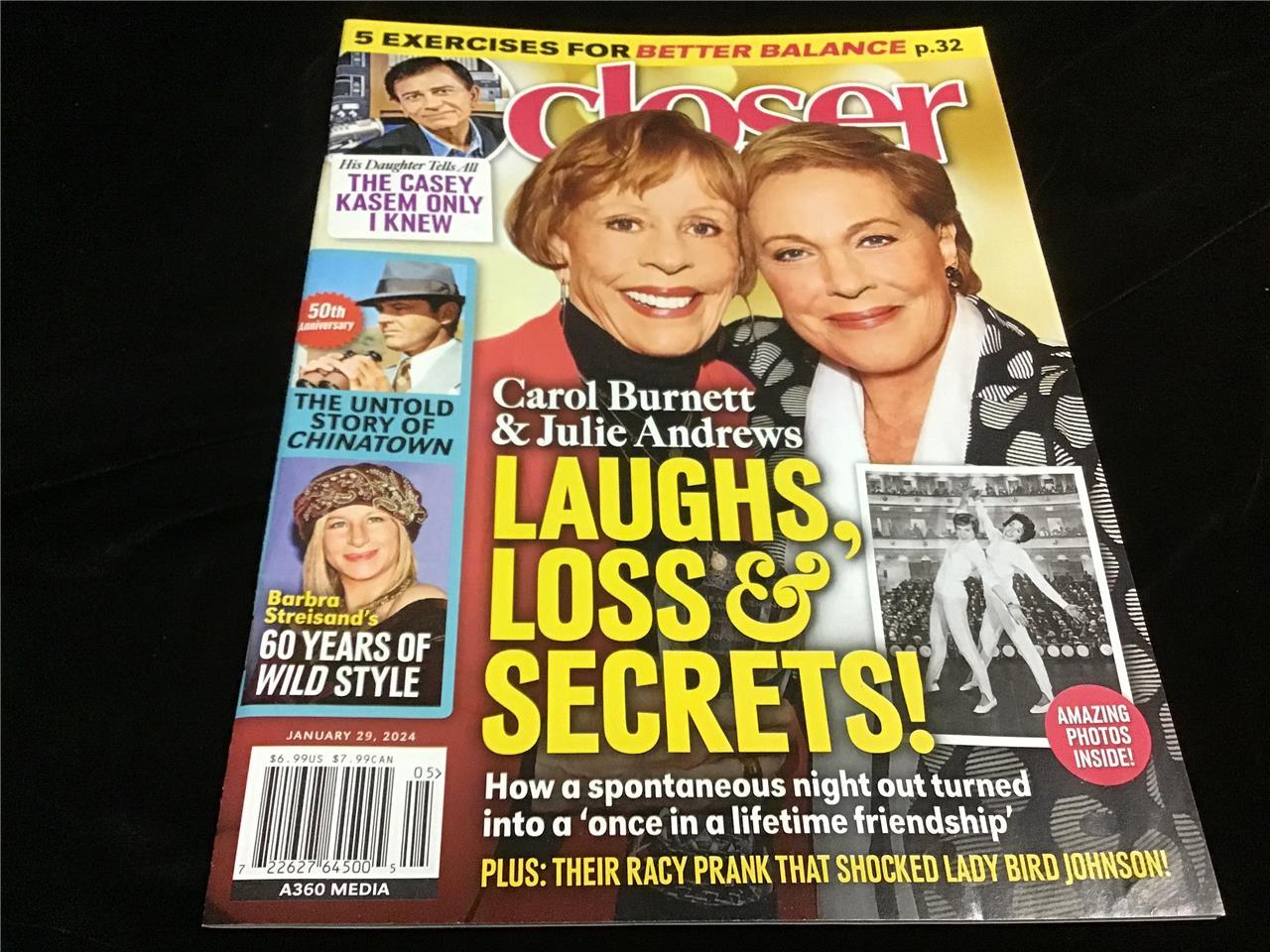 Primary image for Closer Magazine Jan 29, 2024 Carol Burnett & Julie Andrews:Laughs,Loss & Secrets