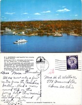 Vermont Burlington M.V. Adirondack Ferry Crossing Posted OH in 1959 VTG Postcard - £7.49 GBP