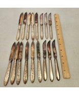 Lot 17 Vtg Silverplate Fruit/Cheese Knives Rogers Bros Meriden Cutlery R... - $30.94