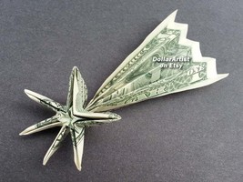 Money Origami SHOOTING STAR - Dollar Bill Art Currency Cash Currency Ban... - $19.95