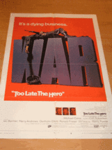 War Vintage Original Movie Poster 1970 - £348.96 GBP