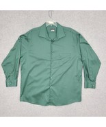 Van Heusen Flex Men&#39;s Button Shirt Long Sleeve Green Regular Fit Stretch... - £8.26 GBP