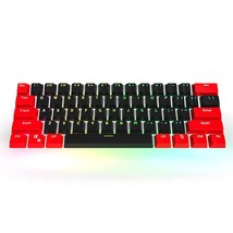 (Only Sell Keycaps) Hyssp Red And Black Keycaps 60 Percent, Oem Profile Custom K - £31.96 GBP