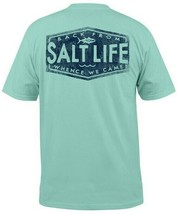 Mens Salt Life Atlantis Graphic Short Sleeve T-Shirt - Large - NWT - €17,49 EUR