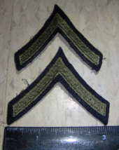 2 set  Private First Class US Army Wool Uniform Chevron Patch WW2 WWII O... - £26.58 GBP