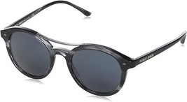 Authentic Giorgio Armani Sunglasses Ar 8007-5595 R5 Stripped Gray Frames Of Life - £127.66 GBP