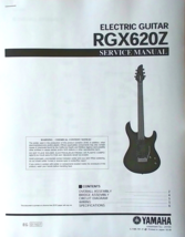 Yamaha RGX620Z Electric Guitar Service Manual and Parts List Booklet. - £7.76 GBP