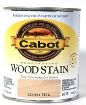 1 Can Cabot 32 Oz Penetrating Wood Stain 8133 Limed Oak Fade Resistant F... - $27.99