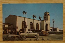 Vintage Postcard California Mid Century Union Station Los Angeles Plastichrome - £8.73 GBP