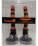 Happy Halloween 8.1&quot; Witch Leg Candle Set, 2 Count - $25.73