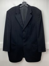 Jack Victor Loro Piana Cashmere Blazer Sport Suit Coat Mens 44 Black Lined EUC - £102.53 GBP