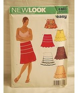 New Look Easy 6460 Sewing Pattern Size A 6 ~ 16 Misses Skirt Six Sizes n... - $9.99