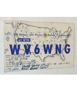 Vintage CB Ham radio Card WV6WNG Berkeley California - $4.94