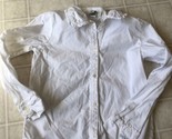 Oshkosh B&#39;Gosh Uniform Blouse Girls Size 6X Long Sleeve Ruffled Peter Pa... - £12.86 GBP