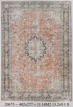 9x13 OVERSIZED Vintage Persian Rug, 9x13 Area Rug, Oversized Rug, Navy Blue and  - £2,739.82 GBP