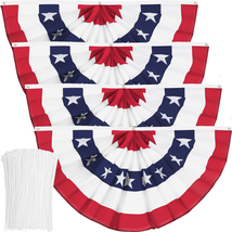 USA Pleated Fan Flag American US Bunting Flag Patriotic Half Fan Banner ... - £26.07 GBP
